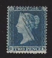 Gr. Britt. Victoria Two Pence Bleu Perf. Gestempeld SG 34 - Used Stamps