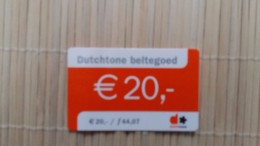 Prepaidcard Netherlands Used Rare - [3] Handy-, Prepaid- U. Aufladkarten