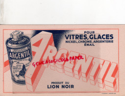 BUVARD - ARGENTIL- POUR NICKEL-CHROME ARGENTERIE- VITRES- EMAIL-LION NOIR -PARIS - Produits Ménagers