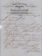 Österreich 1860 - 15 Kreuzer Auf Faltbrief, Inhalt Schreiben Mit Firmenlogo Der K.k.priv.ersten Österreichischen ... - Lettres & Documents