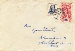 K9447 - Czechoslovakia (1958) Veltrusy (letter) Tariff: 60 H (stamp: 30h EXPO 58 - Czechoslovak Jewelry) - 1958 – Bruxelles (Belgique)
