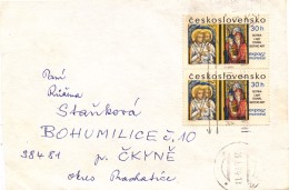 K9449 - Czechoslovakia (1974) Plzen 2 (letter) Tariff: 60 H (stamp: 2x 30h EXPO 67 - Gothic Art) - 1967 – Montréal (Canada)