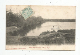 Cp ,40 , HAGETMAU , L'étang D'AGES , Voyagée 1905 , Barque - Hagetmau