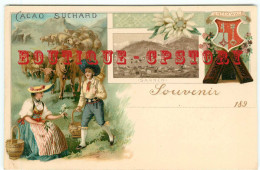 SCHWEIZ - SARNEN - BERGER VEAU & MOUTON < LITHOGRAPHIE SUCHARD PUBLICITE CHOCOLAT CACAO < PUB SUISSE < SVIZZERA - Sarnen