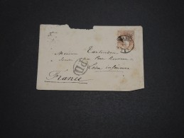 ESPAGNE - Enveloppe Pour La France , Période 1870 , Affranchissement Plaisant - A Voir - L 4648 - Covers & Documents