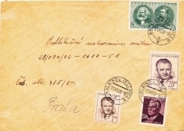 K9482 - Czechoslovakia (1953) Blatnice U Jesenice (1953 - Czechoslovak Currency Reform!); Stamp: 8 Kcs Karl Marx - Karl Marx