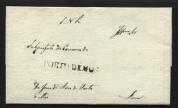 PORTUGAL 1834 - PORTO DEMO ENTIRE - ...-1853 Prephilately