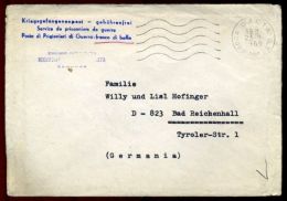 ITALY - GERMANY 1969 WW2 COVER FROM POW - Otros & Sin Clasificación