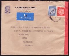 ISRAEL 1948 DOAR IVRI ON CENSORED COVER- BOUTAGY & SONS - Briefe U. Dokumente