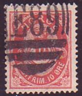 NORWAY 1882 POSTHORN SCARCE CANCEL! - Local Post Stamps