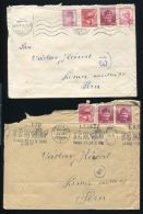 CZECHOSLOVAKIA AIRMAIL COVERS TO PERU 1940s - Poste Aérienne