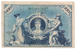 Allemagne. Reichsbanknote 100 Mark. Février 1908 - 100 Mark