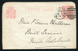 AUSTRALIA 1862 POSTAL STATIONERY QV - Storia Postale