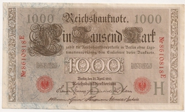 Allemagne. Reichsbanknote 1000 Mark. Avril 1910 - 1000 Mark