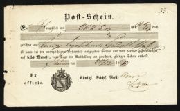 GERMANY 1859 POSTAL RECEIPT - Autres & Non Classés