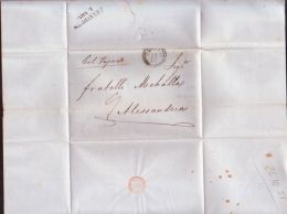 TRIESTE 1851 LETTER TO ALESSANDRIA, ITALY - Other & Unclassified