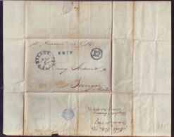 PUERTO RICO 1847 ENTIRE LETTER TO BANGOR, MAINE - Porto Rico