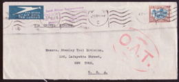 SOUTH AFRICA/USA/ 1945 OAT TYPE V ON COVER - Unclassified