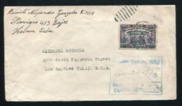 CUBAN RAILWAYS OVERPRINTS 1937 CERTIFICADO - Covers & Documents