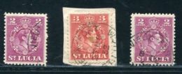 ST LUCIA VIEUX FORT VILLAGE POSTMARK KG6 - St.Lucia (...-1978)