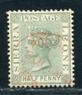 SIERRA LEONE CUSTOMS PORT MANO SALIJAH QV ½d - Sierra Leone (...-1960)