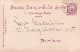 GERMANY 'HANSA-DRESDEN' POSTCARD - Posta Privata & Locale