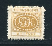 NORWAY LOCAL POST TRONDHEIM 1871 LOCAL POST RARITY - Emissioni Locali