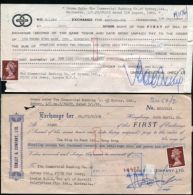 AUSTRALIAN CHEQUES PAID IN HONG KONG WITH HONG KONG STAMPS 1969 - Altri & Non Classificati