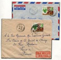 SEYCHELLES FRANCE 1964-71 AIRMAIL RATES STUDY - Seychellen (...-1976)