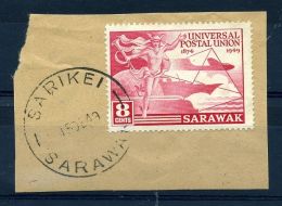 SARAWAK UPU 1949 SARIKEI POSTMARK - Sarawak (...-1963)