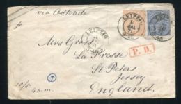 GERMANY SACHSEN NORTH GERMANY POSTAL STATIONERY JERSEY 1871 - Postal  Stationery