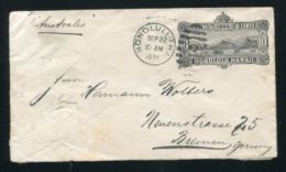 HAWAII GERMANY HAPAG STATIONERY MARITIME SHIPPING S.S. AUSTRALIA 1891 - Hawai