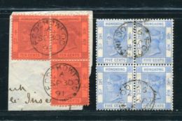 CHINA FOOCHOW QV BLOCKS USED - Used Stamps