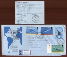 SOUTH GEORGIA AIRLETTER TO COSTA RICA - Zuid-Georgia