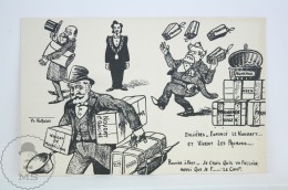 Old Illustrated Humor Satirical French Postcard - Pallieres Enfoncé Le Nougat Et Vivent Les Prunos - Norwins Illustrator - Norwins