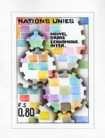 UNITED NATIONS ARTWORK 1980 INTERNATIONAL ECONOMIC ORDER - Autres & Non Classés