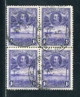 SIERRA LEONE KING GEORGE 5TH BLOCK WITH TRAVELLING POST OFFICE CANCEL - Sierra Leone (...-1960)