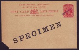 ST LUCIA SPECIMEN POSTAL STATIONERY - St.Lucia (...-1978)