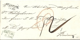 Faltbrief  Nikolsburg - Brünn         1842 - ...-1850 Vorphilatelie