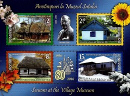 Romania - 2016 - Seasons At The Village Museum - Mint Souvenir Sheet - Nuovi