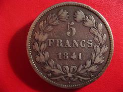 5 Francs Louis-Philippe 1841 K Bordeaux 2427 - 5 Francs