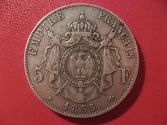 5 Francs Napoléon III 1855 BB Strasbourg 6338 - 5 Francs