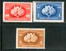 HUNGARY-1949.- 75th Anniv.of UPU Imperforated On The Left Side MNH!! Mi:1056-1058 - Neufs