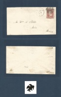 Usa - Inland. C. 1858-9 (Aug 19) FANCY CANCEL EAGLE - BIRD. Colry, Pa - Maine. Fkd Complete Envelope 3c Rose, Tied + Cds - Other & Unclassified