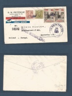 Cuba. 1963 (10 May) Habana - Netherlands, Amsterdam 30th Anniversary Cubana Aviacion Multicolor Label. Registered Multif - Other & Unclassified