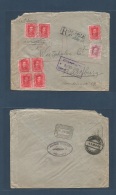 E-Alfonso Xiii. 1928 (29 Enero) 311º. 317º (x7) Felanitx, Mallorca - Alemania, Hamburgo (3 Febr) Bonito Sobre - Other & Unclassified
