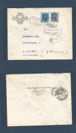 E-Alfonso Xiii. 1928 (11 Nov) 319 (x2) Alicante - Alemania, Hamburgo (15 Nov) Sobre Certificado Franqueo 40c. Vaquer DOS - Other & Unclassified