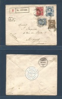 Argentina - Stationery. 1892 (6 Sept) Buenos Aires Nº 3 - Switzerland, Morgues (3 Oct) Registered AR 15c Blue Stati - Other & Unclassified