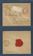 Argentina. 1899 (23 Nov) Buenos Aires, Snc. Comercio - Rosario (24 Nov) Local Registered 30c Orange Fkd Envelope. VF.. C - Andere & Zonder Classificatie