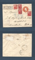 Argentina - Xx. 1902 (8 Dec) Victoria, Entre Rios - Netherlands, Amsterdan (3 Jan 03) Registered AR 5c Vermelion Stat En - Other & Unclassified